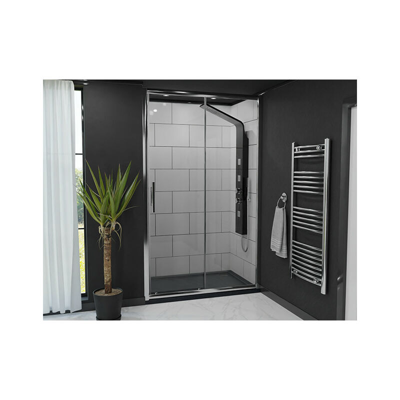 Wholesale Domestic Series 8 Plus Chrome 1200mm Sliding Shower Door - Chrome