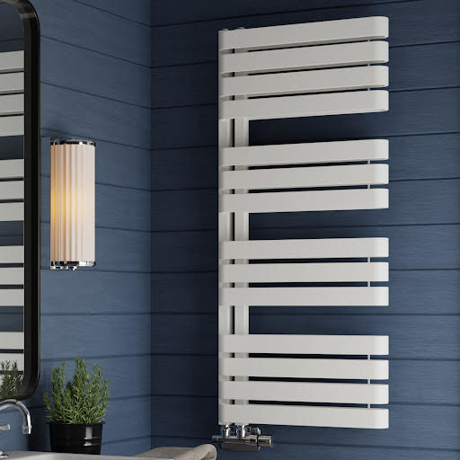 Terma Warp S Heated Towel Rail Matt White 1110 x 500mm