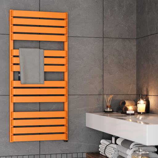 Terma Warp T One Electric Towel Rail Matt Orange 1110 x 500mm