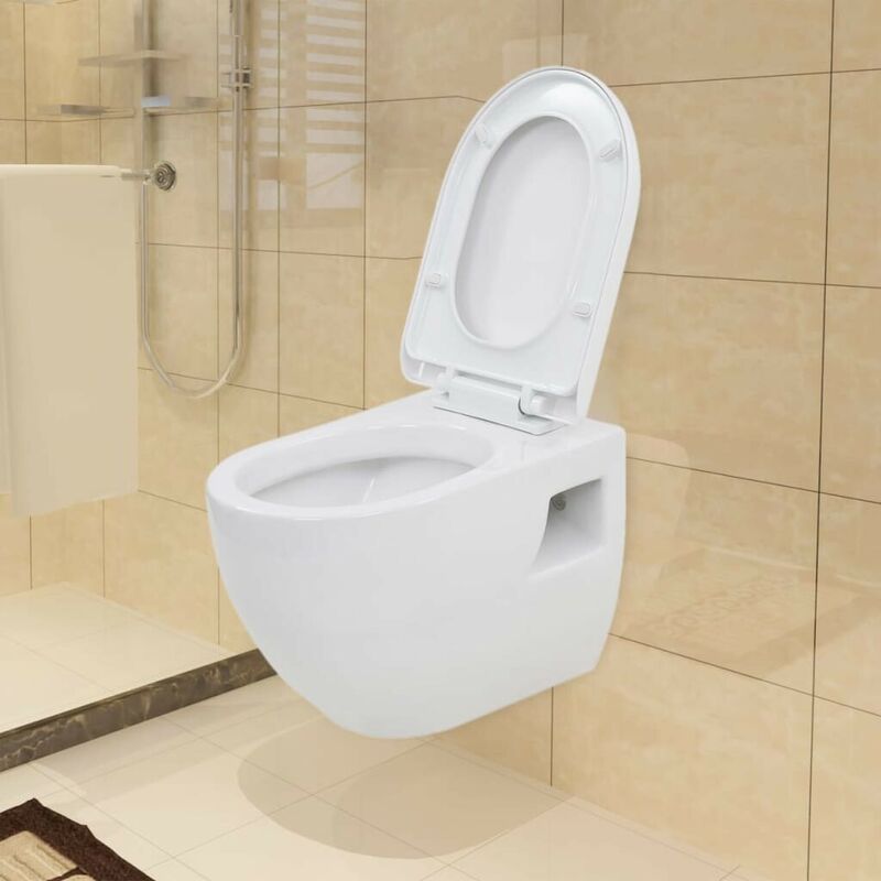 Wall-Hung Toilet Ceramic White VDTD05023