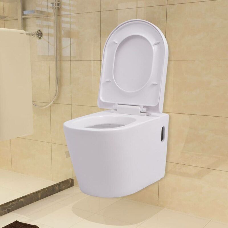Wall Hung Toilet Ceramic White VDTD10416