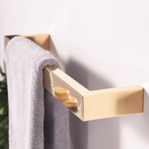 Towelrads Elcot Electric Heated Towel Rail 3 Pack - Polished Brass 630 x 40mm