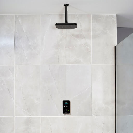 Triton ENVi® 9.0kW Fixed Ceiling Head Thermostatic Electric Shower - Black