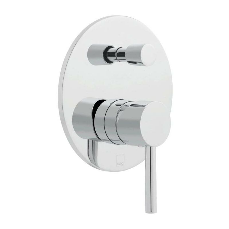 Zoo Round Manual Shower Valve With Diverter - Chrome - ZOO-147A/RO-C/P - Chrome - Vado