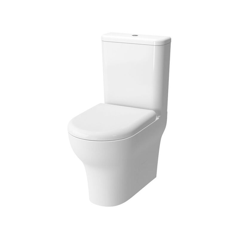 Zentrum Close Coupled btw Toilet Push Button Cistern - Standard Seat - Vitra