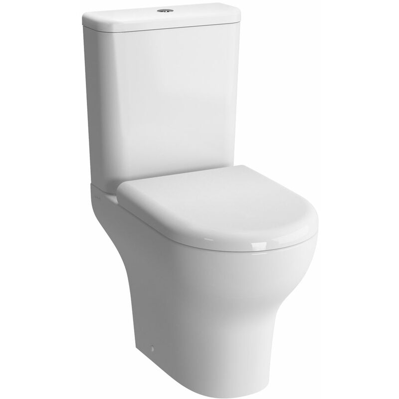 Zentrum Close Coupled ob Toilet Push Button Cistern - Standard Seat - Vitra