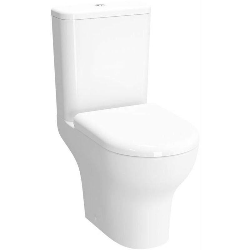Zentrum Rimless Close Coupled ob Toilet with Push Button Cistern - Standard Seat - Vitra