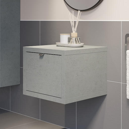 Vitusso Garda Concrete Wall Hung Vanity Unit - 500mm