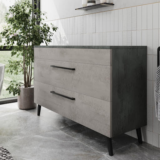 Vitusso Idro Grey Vanity Unit - 1200mm