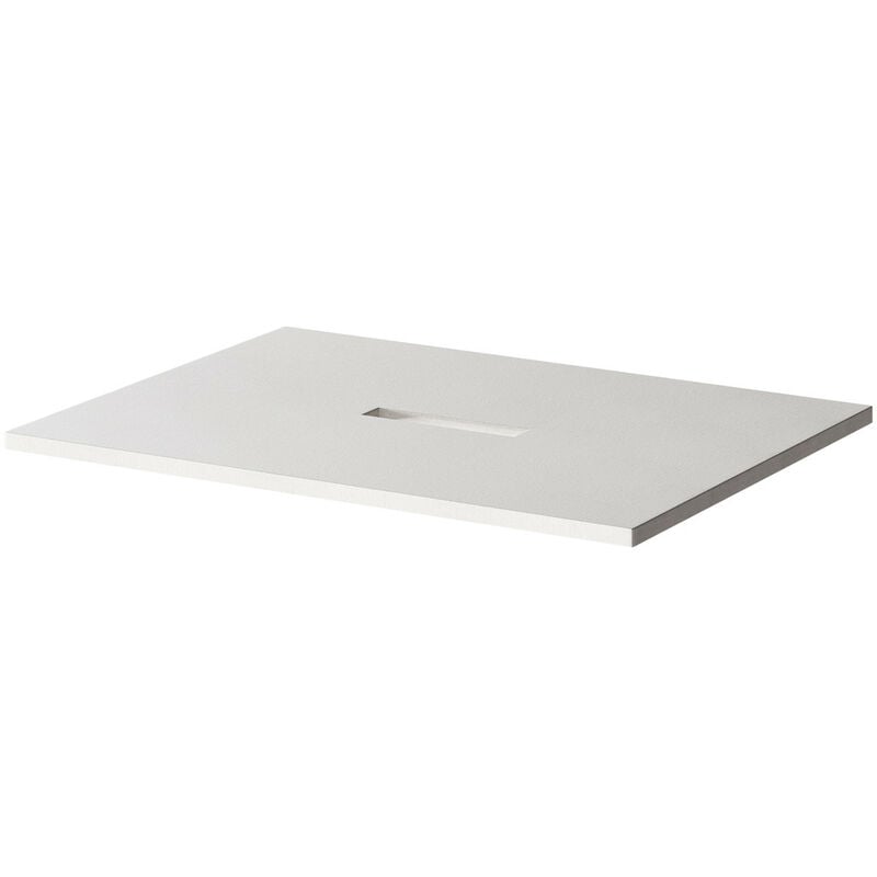 Wetroom 1200mm x 900mm x 30mm Rectangular Shower Tray Former with 300mm Centre Linear Waste Outlet - Black - Wholeseal