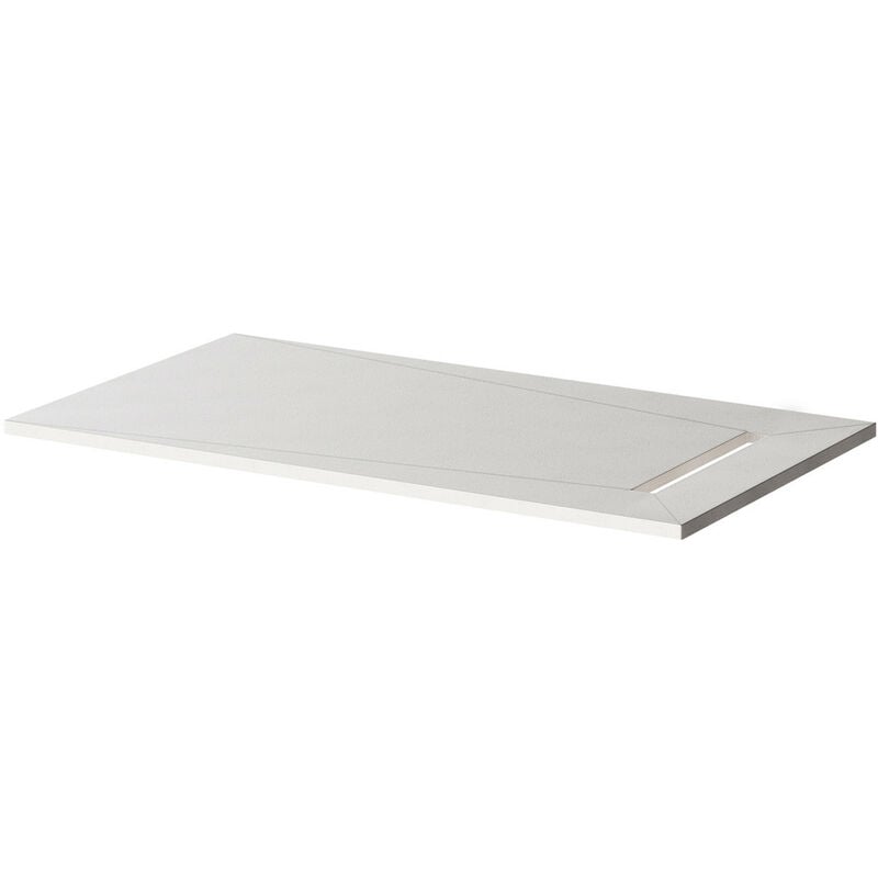 WholeSeal Wetroom 1600mm x 900mm x 30mm Rectangular Shower Tray Former with 600mm End Linear Waste Outlet - Black