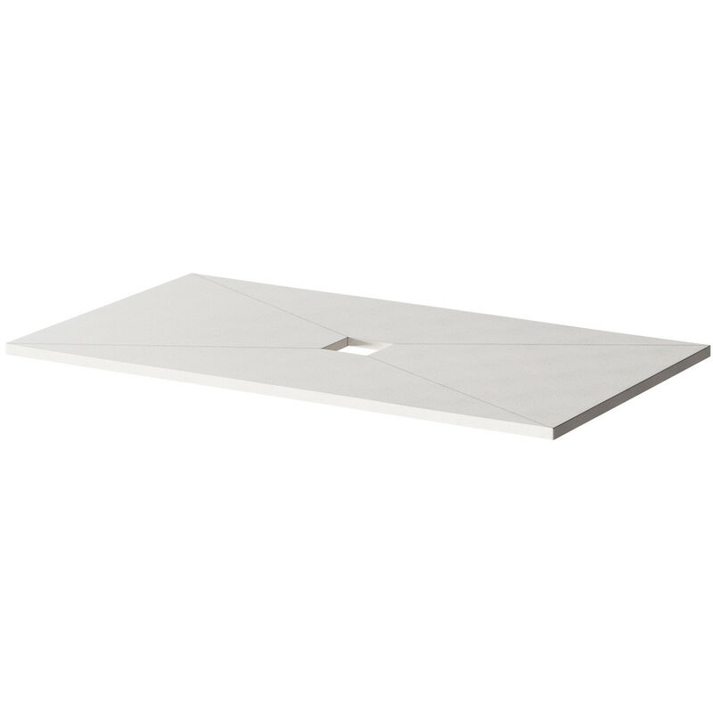 Wetroom 1800mm x 900mm x 30mm Rectangular Shower Tray Former with Centre Square Waste Outlet - Black - Wholeseal