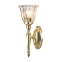 Dryden 1 Light Bathroom Wall Light Polished Brass IP44, G9
