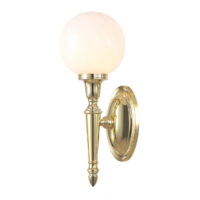 Dryden 1 Light Bathroom Wall Light Polished Brass IP44, G9