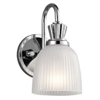 Cora 1 Light Bathroom Wall Light Polished Chrome IP44, G9