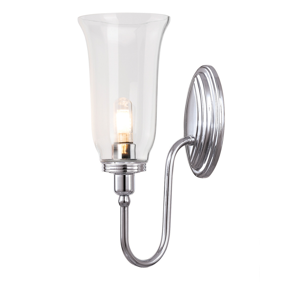 Blake 1 Light Bathroom Wall Light Polished Chrome IP44, G9