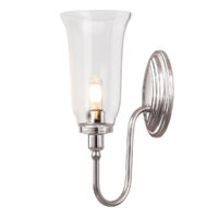 Blake 1 Light Bathroom Wall Light Polished Nickel IP44, G9