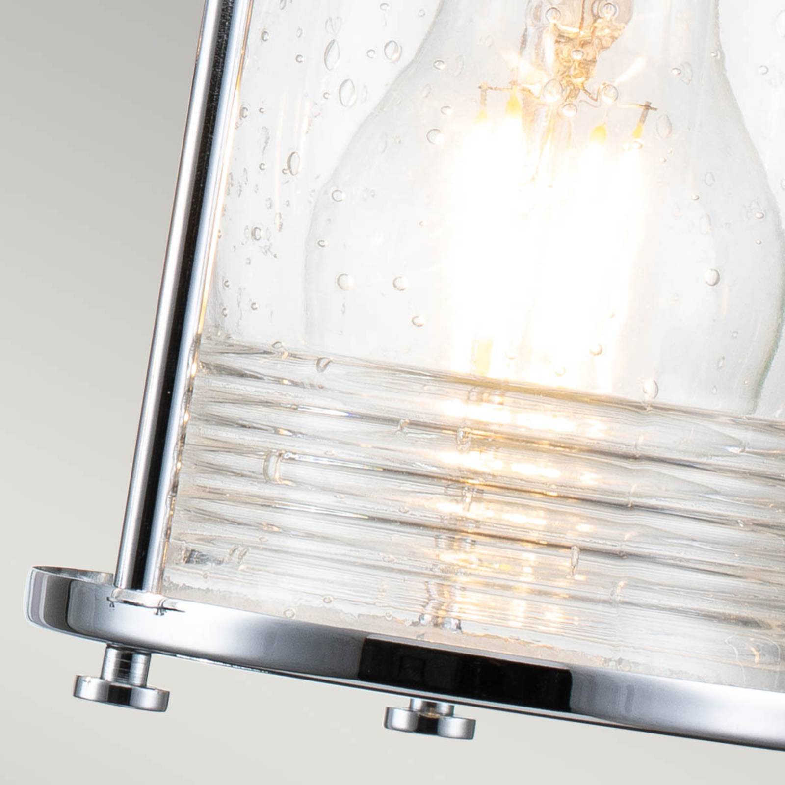 KICHLER Ashland Bay bathroom wall light, three-bulb chrome