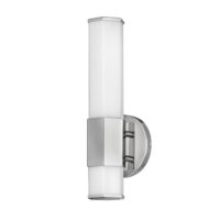 Quintiesse Facet Single LED bathroom wall light 3,000K chrome