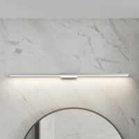 Lindby LED bathroom mirror light Alenia, 120cm, IP44, grey