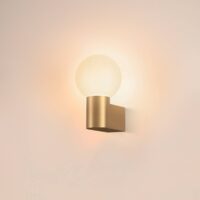 SLV Varyt bathroom wall light, brass-coloured, aluminium