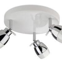 Firstlight 8203WH Marine White 3 Light Bathroom Ceiling Spotlight, IP44