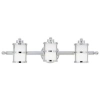 Tranquil Bay 3 Light Bathroom Over Mirror Light Polished Chrome IP44, G9