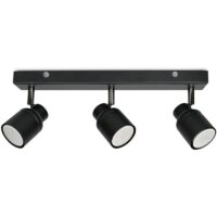 Benton Adjustable Spot IP44 Bathroom 3 Way Bar Ceiling Light with Warm LED Bulbs