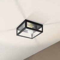 EGLO Amezola bathroom ceiling light, 2-bulb, black