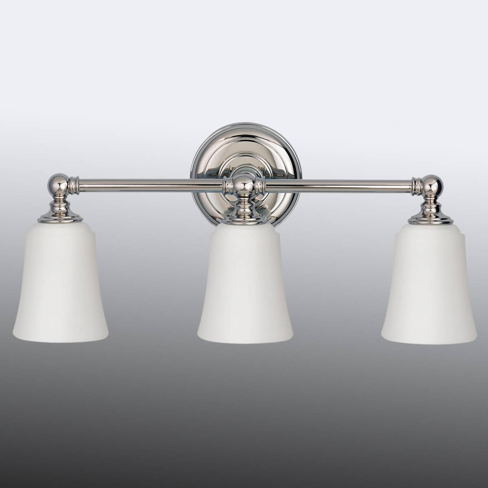 FEISS Huguenot Lake bathroom wall light, 3-bulb