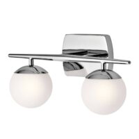 KICHLER Two-bulb LED bathroom wall light Jasper, elegant