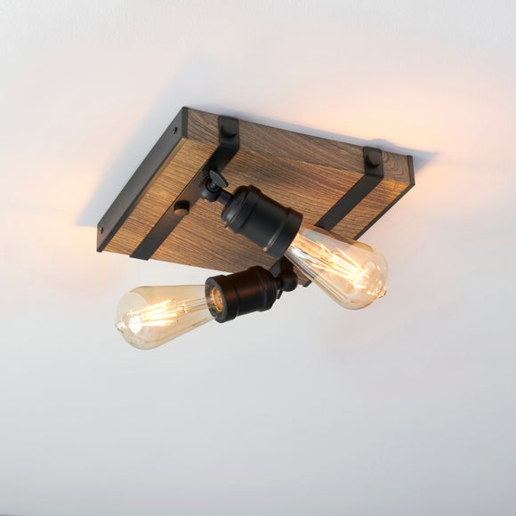 Fulton 2 Light Bathroom Flush Ceiling Light