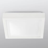 FARO BARCELONA Tola bathroom ceiling light, 32 x 32 cm, white