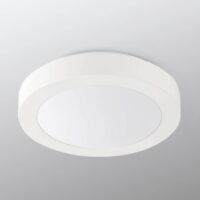 FARO BARCELONA Logos bathroom ceiling light, Ø 27 cm, white