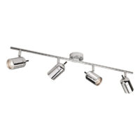 Atlantic 4 Light Spotlights Bar Bathroom Ceiling Light Chrome IP44, GU10