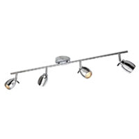 Marine 4 Light Spotlights Bar Bathroom Ceiling Light Chrome IP44, GU10