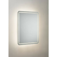 600 x 450mm Back - lit LED Bathroom Mirror with Demister, Shaver Socket and Motion Sensor 230V IP44 19W