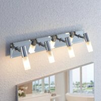 Lindby bathroom spotlight Zela, length 53 cm, chrome, 4-bulb