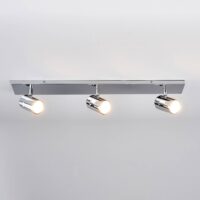 Lindby Dejan bathroom ceiling light, 65 cm, 3-bulb, chrome, IP44