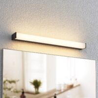 Lindby Ulisan LED bathroom light, angular 58.8 cm