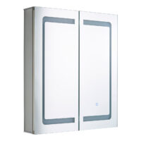 Spa Hym LED Illuminated Bathroom Mirror Cabinet 34W with Shaver Socket and Demist Pad