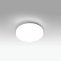 Zon LED Dimmable Bathroom Flush Ceiling Light White IP54