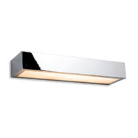 Zulu Bathroom Down Light LED Wall Light - 300mm Chrome with Opal Glass Diffuser IP44