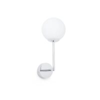 Lago Bathroom Globe Wall Lamp Chrome 1x g9 IP44