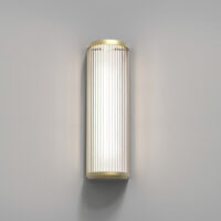 Versailles 400 Phase Dimmable Bathroom Large LED Flush Wall Light Matt Gold