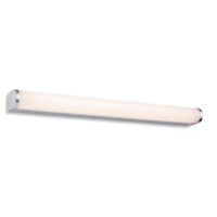 Bravo Bathroom LED Wall Light - 600mm Chrome with Opal Diffuser IP44