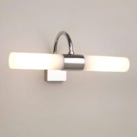 Dayton Bathroom Over Mirror Twin Wall 2 Light Polished Chrome IP44, G9