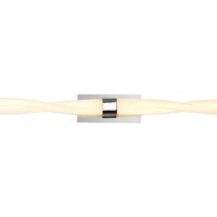 Clayton Bathroom Wall Lamp Large, 2 x 10W LED, 3000K, 1400lm, IP44, Polished Chrome