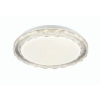 Franklite CF5792 Bathroom LED Flush Ceiling Light With Crystal Glass Effect IP44
