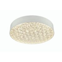 Franklite CF5793 Bathroom LED Flush Ceiling Light With Crystal Glass Effect IP44